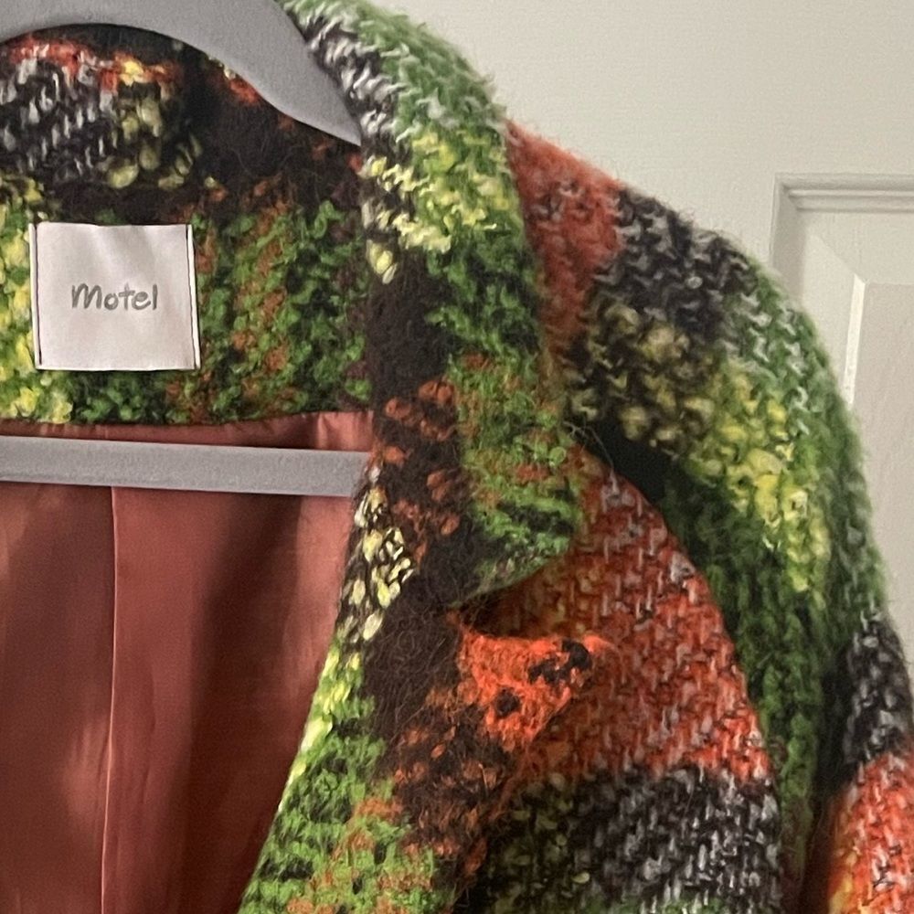 Motel Rocks Multicolor Plaid Jacket Size Large - Picture 5 of 7